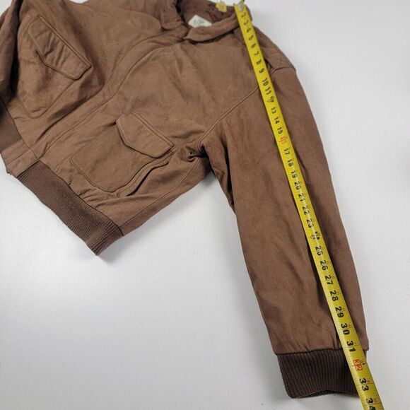 Vintage Red Head 100% Distressed Leather Bomber Hunting Jacket Mens XXL Redhead - Picture 9 of 15